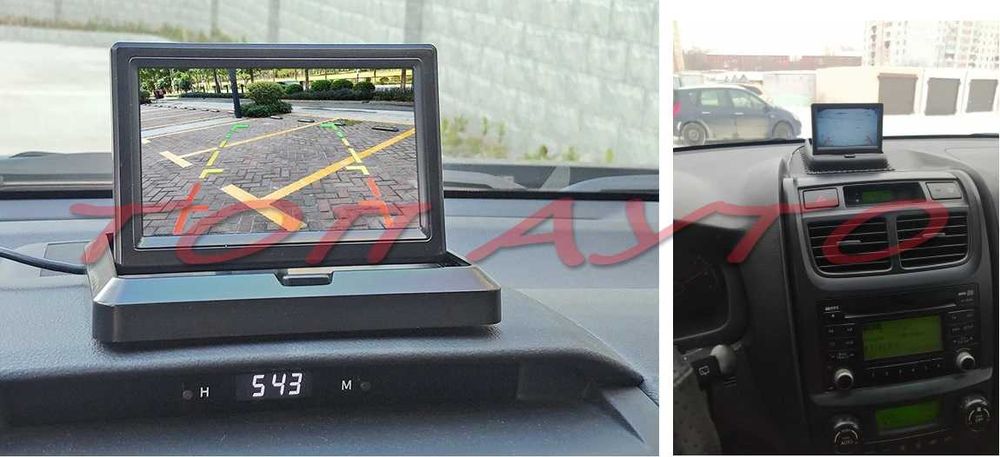 Монитор + Камера Задно Виждане Сгъваем