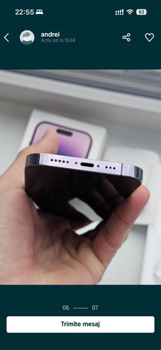 Vand Iphone 14 PRO 128 GB ca Nou