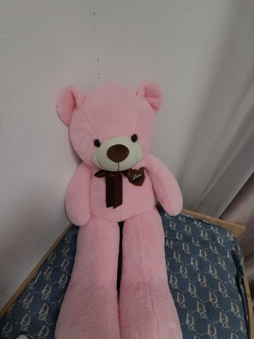 Мишка игрушка розовый 1,3 метр