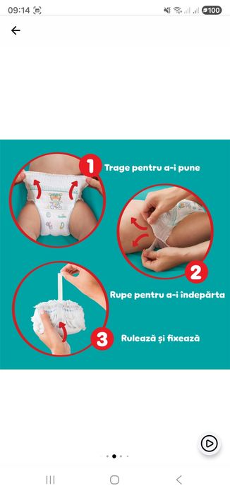 Scutece-Chilotel Pampers Active Baby Pants XXL Box, Marimea 7, 15kg+ !