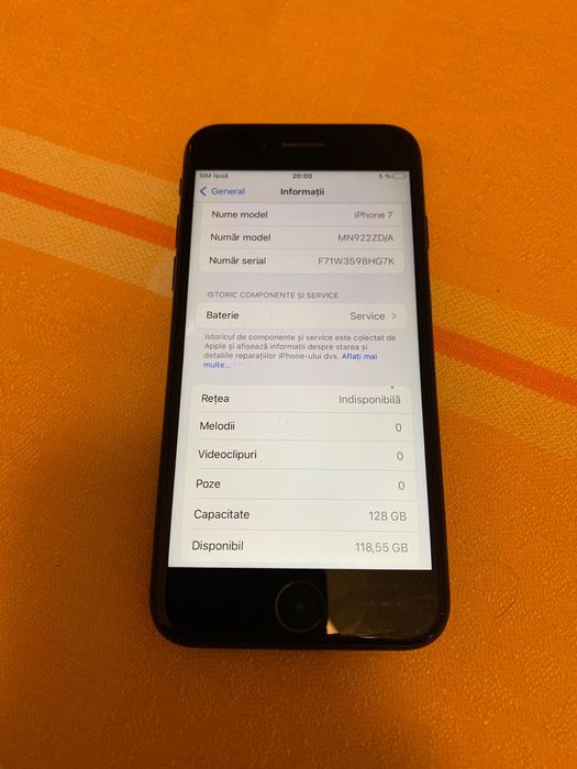 Iph.7 128gb. Baterie 74%