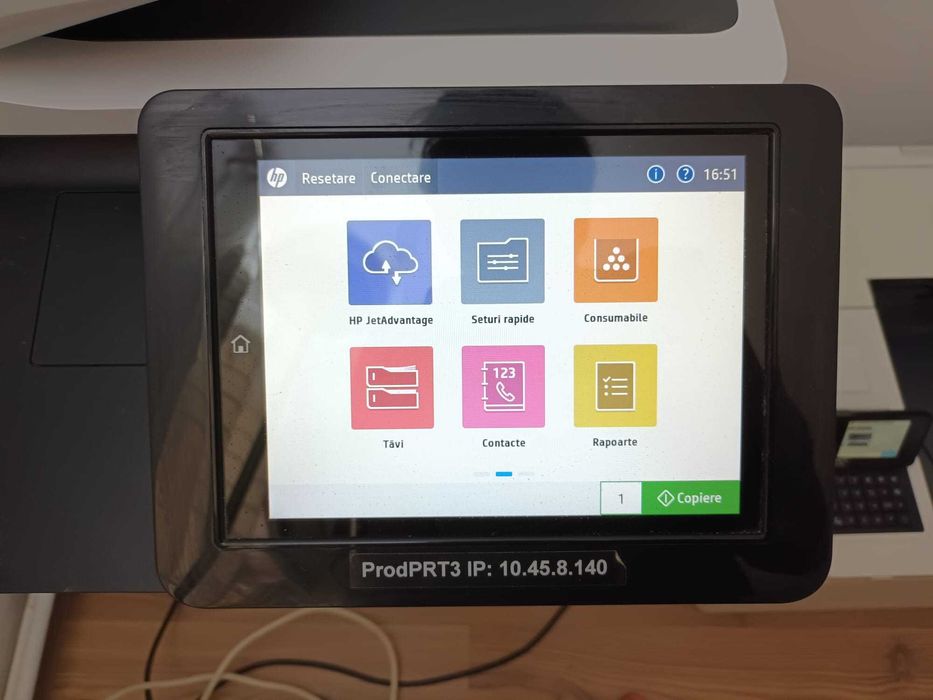 Imprimante multifunctionale HP LaserJet Managed MFP E62655 si E60055.