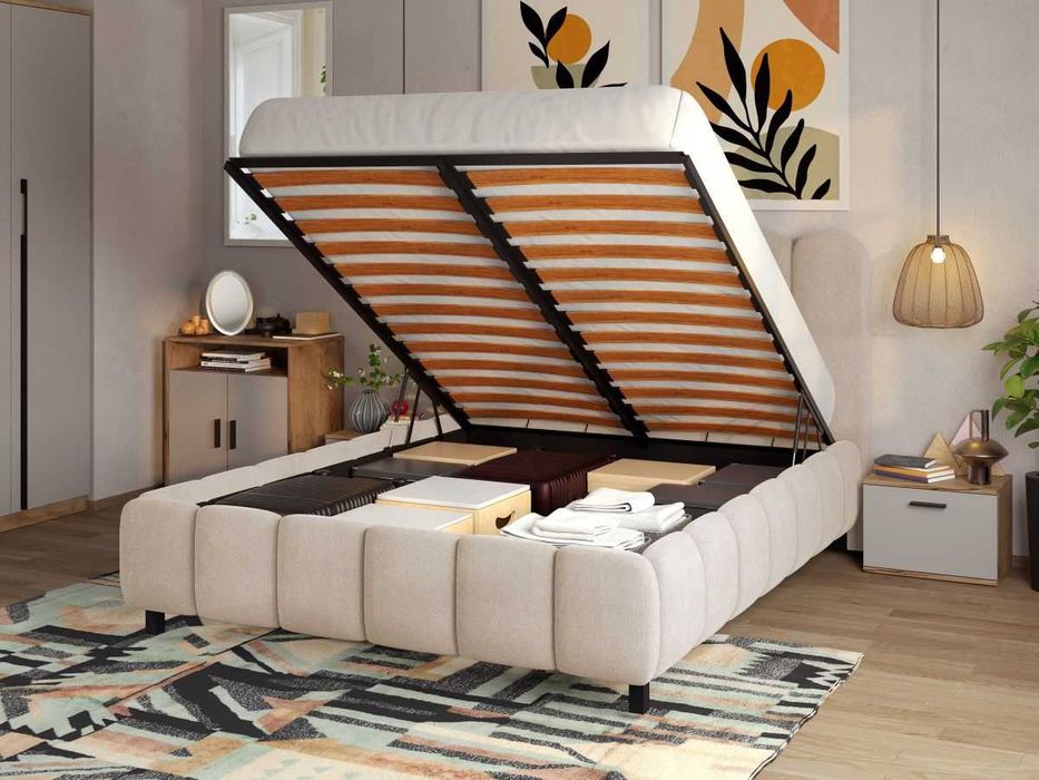 Set Mobila Dormitor Casmir / Stejar Siena C08 - Transport Gratuit