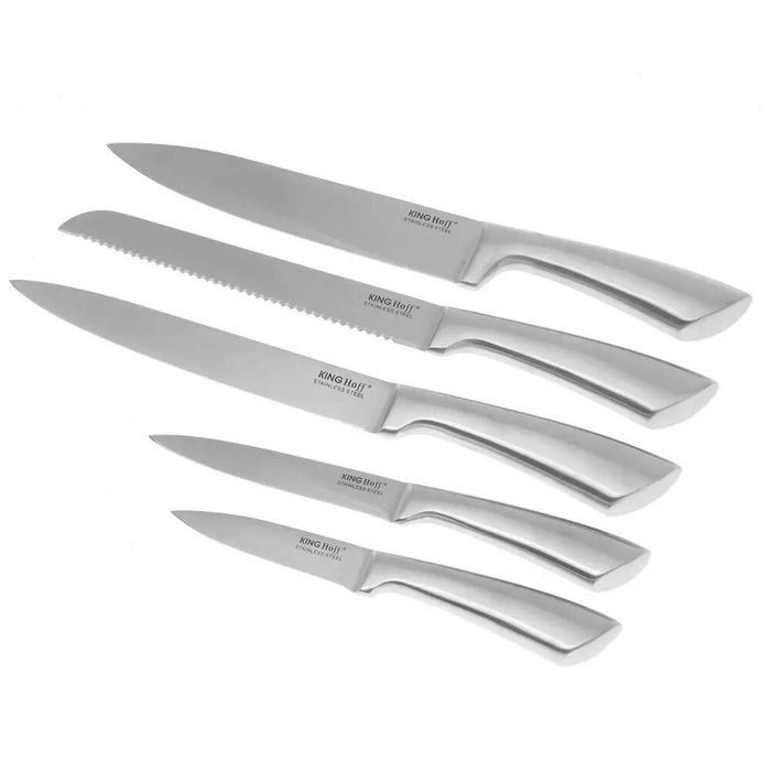 Set cutite din inox, suport lemn, 6 piese, Kinghoff