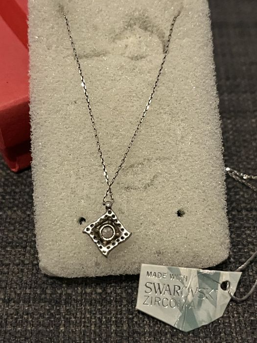 Colier Argint 925 cu Pandantiv Swarovski Zirconia, cutie originală