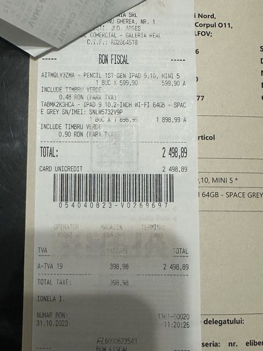 Vând tabletă iPad 9