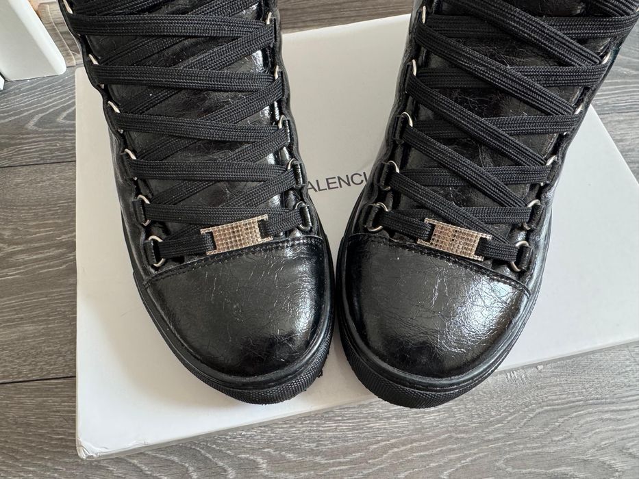 balenciaga arena black high