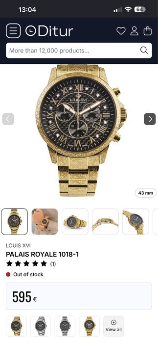 Ceas elvetian Louis XVI Palais Royale editie limitata , cadran 43mm