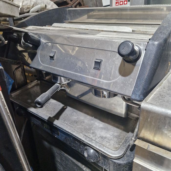 Espresor cafea 2 brate, servisat, din inox