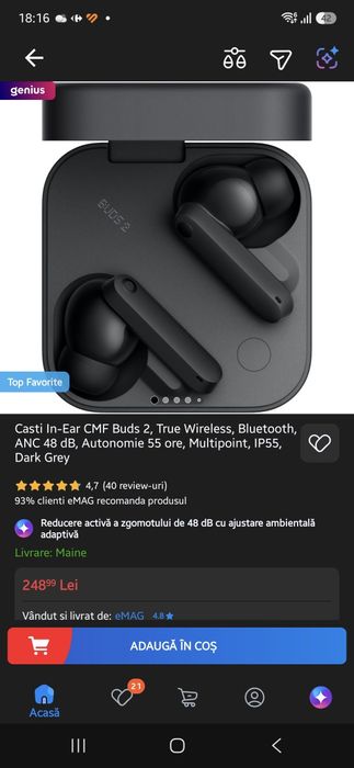 Casti Audio Wireless Buds 2A