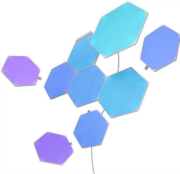 Смарт светлинни панели Nanoleaf Shapes Hexagons стартов пакет 9 броя