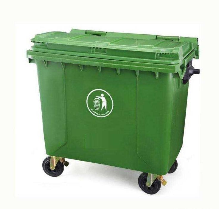 Контейнер пластиковый на колесах, объем 660 литров