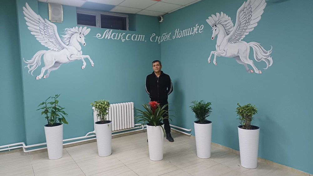 Қабырғаға сурет салу,Роспись стен