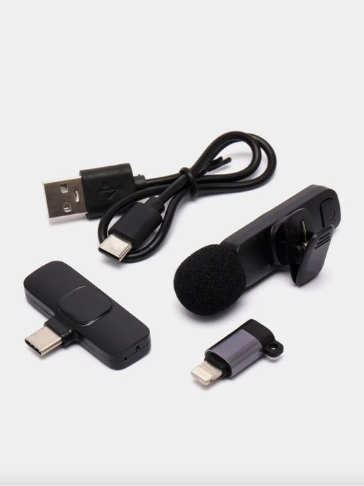 Микрофон для телефона,беспроводной, IPhone и Android k8 arzon va sifat