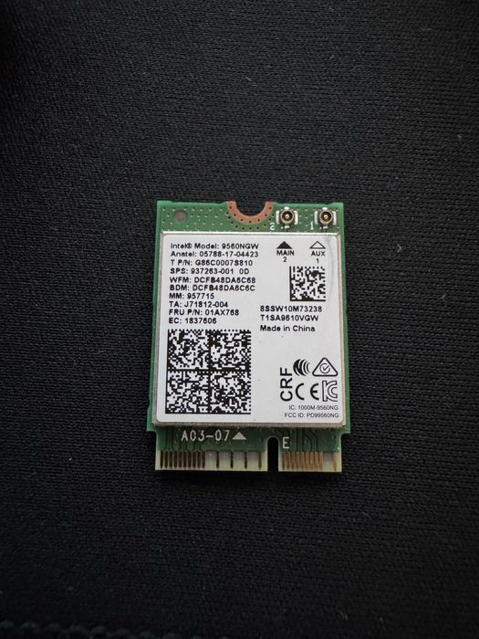 Placa retea wireless bluetooth laptop Intel 9560NGW