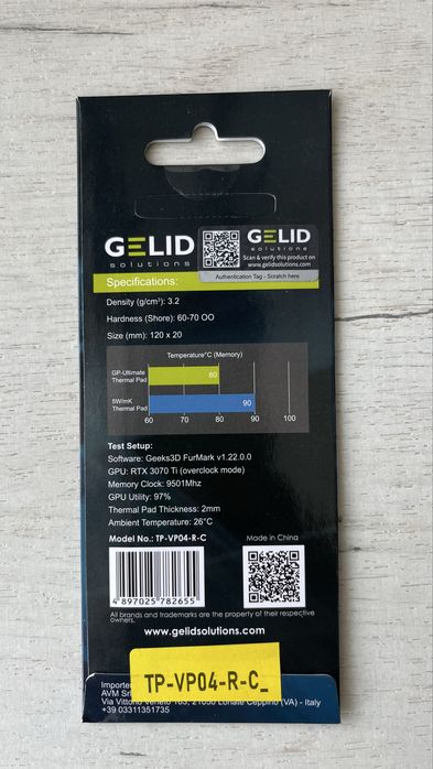 Термопрокладка GELID GP-Ultimate 1.5 мм