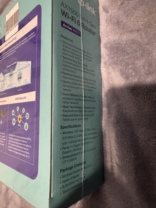 Рутер TP-Link AX1500 Next-Gen Wi-Fi 6 Archer AX17