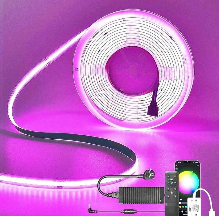 Bandă LED Neon RGBIC 10M – Smart, Flexibilă, Control Aplicație