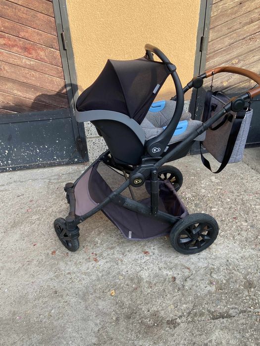 Количка Kinderkraft 3in1 зимен кош, летен кош и столче за кола