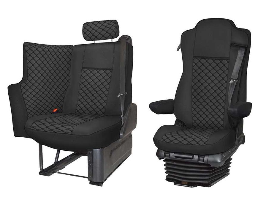 Husă scaun Mercedes Actros MP4, MP5, L, SoloStar după 2015 – piele ecologică, căptușită