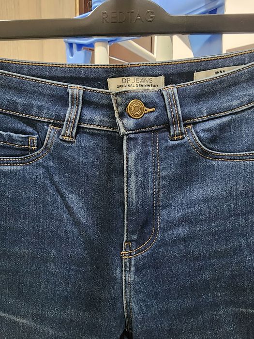 Джинсы женские супер скинни синие дефаето по фигуре defacto