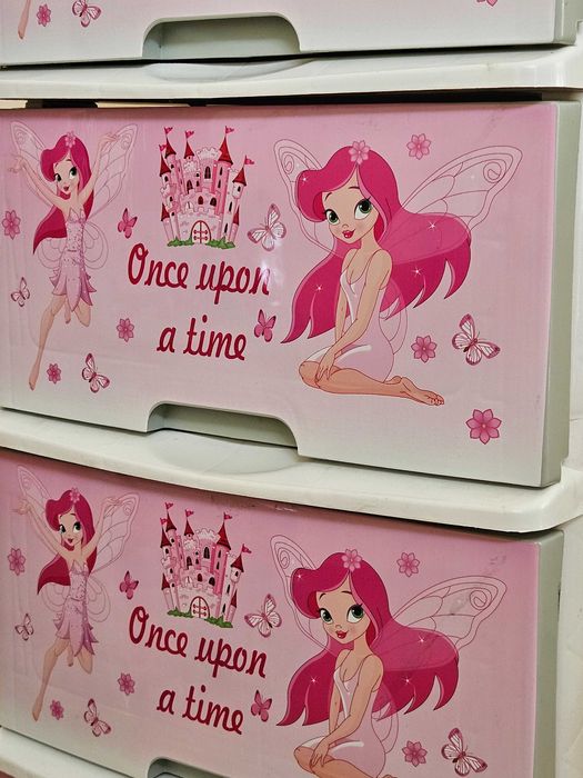 Розов Пластмасов шкаф за детска стая! Детско обзавеждане! За момиче