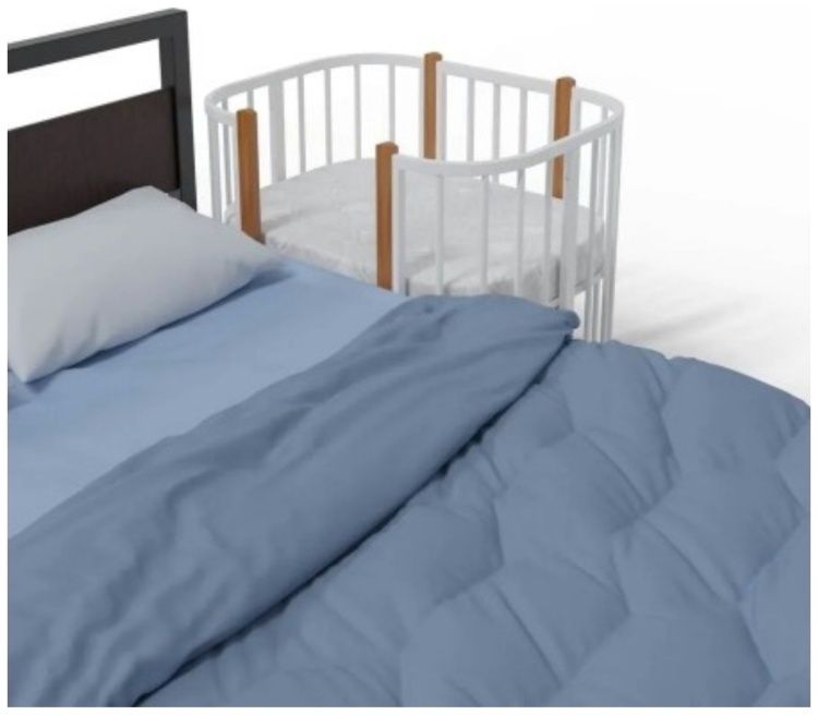 Кроватка  детская трансформер овальная