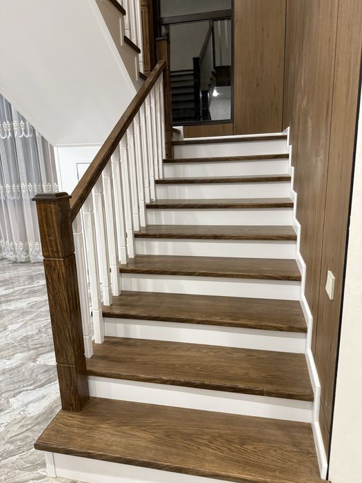 Лестницы обшивка из дерева