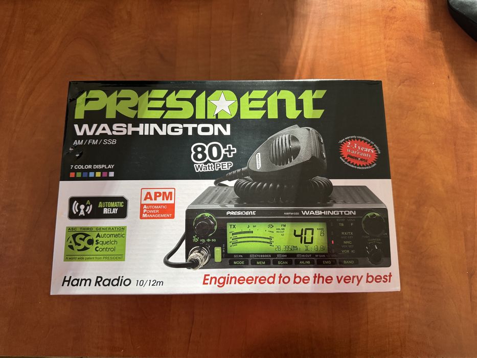 Statie radio CB President Washington + microfon DigiMike President