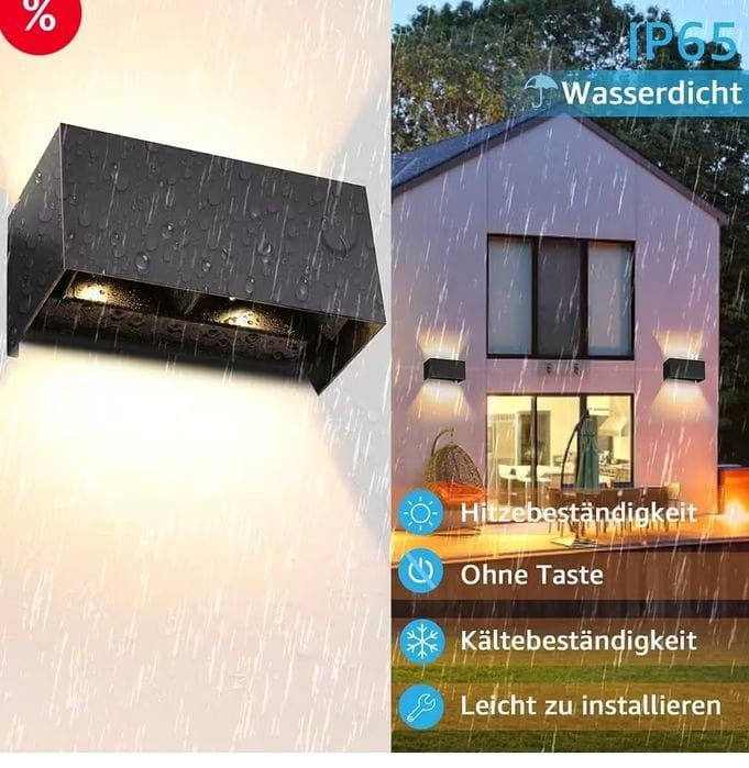 Aplica de perete LED 12W interior/exterior