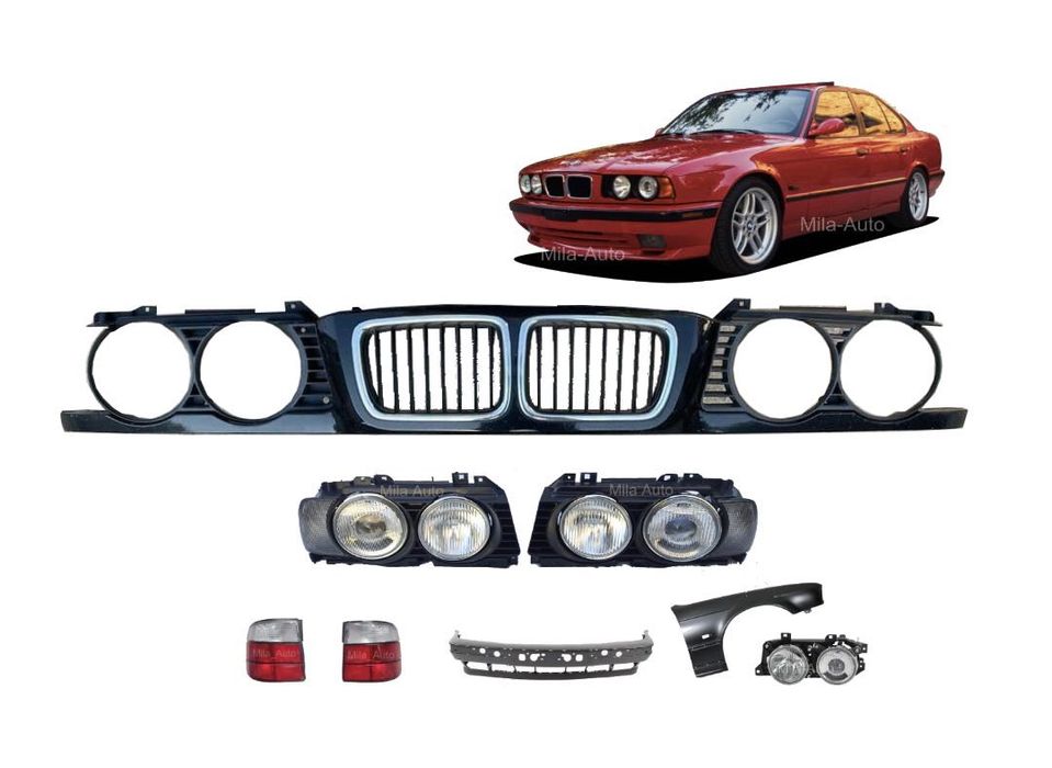 Решетки фар (очки) БМВ BMW E34