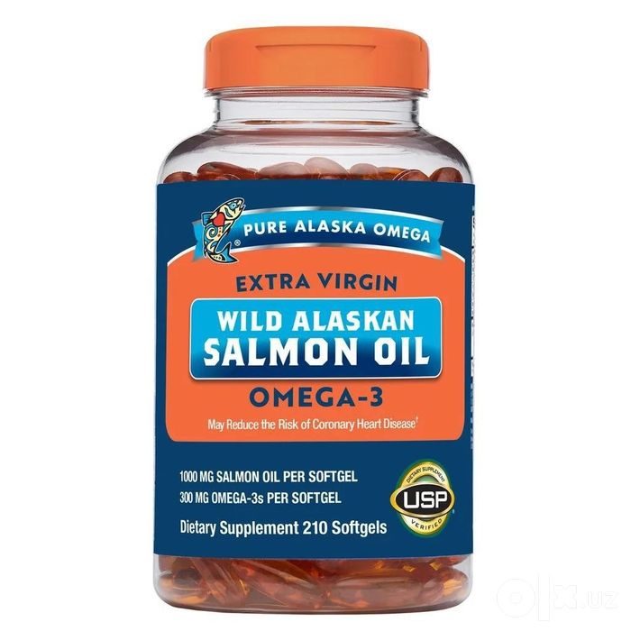 Чистое Масло Дикого Лосося Омега Аляски Pure Alaska Omega Wild Salmon