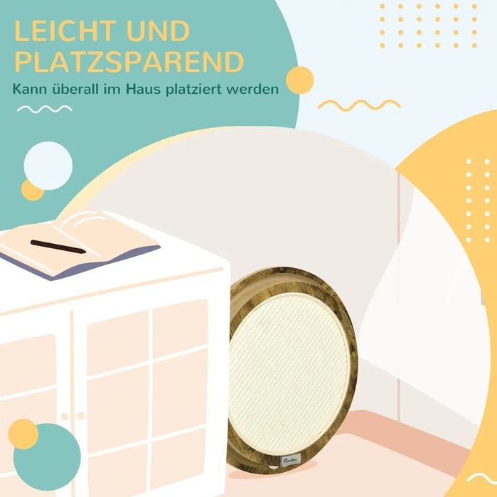 PawHut Дъска за драскане 40 см x 40 см x 4,5 см