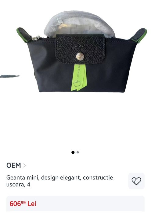 Gentuta longchamp noua cu etichete