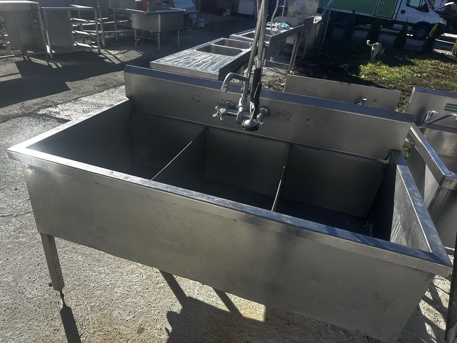 Професионални мивки алпака с две или 3 корита