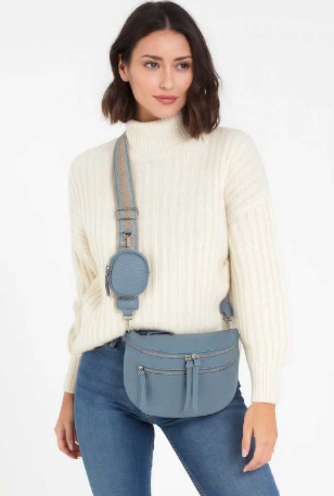 Дамска чанта с къса и широка регулируема дръжка