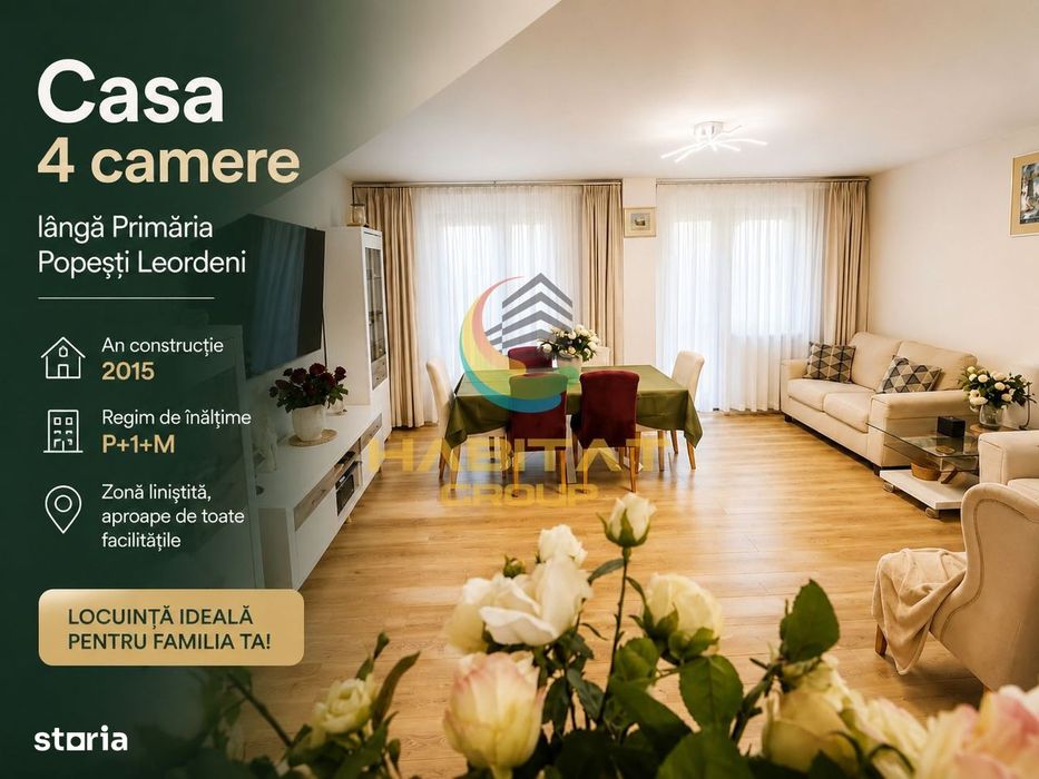 Vânzare Casa / Vila P+1+M 150mp | Popești Leordeni | Primărie