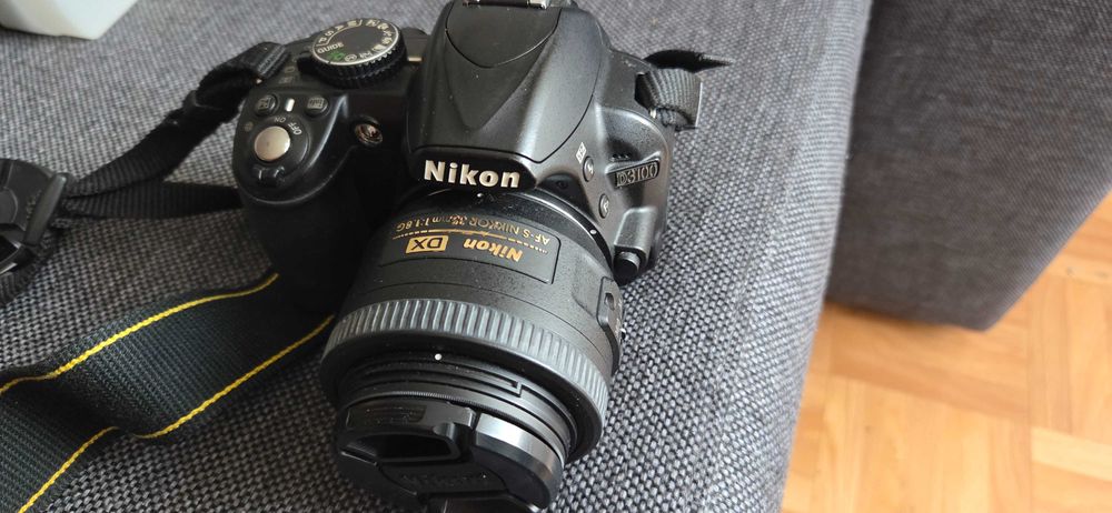 Nikon d3100 + obiectiv, blitz Nisin di866, inele conversie