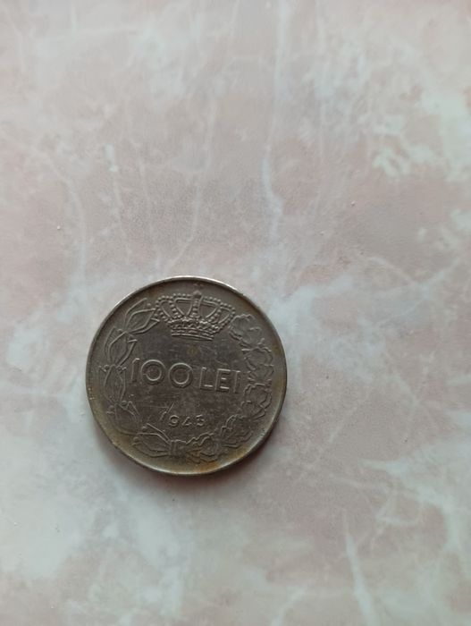 Monedă 100 lei an 1943