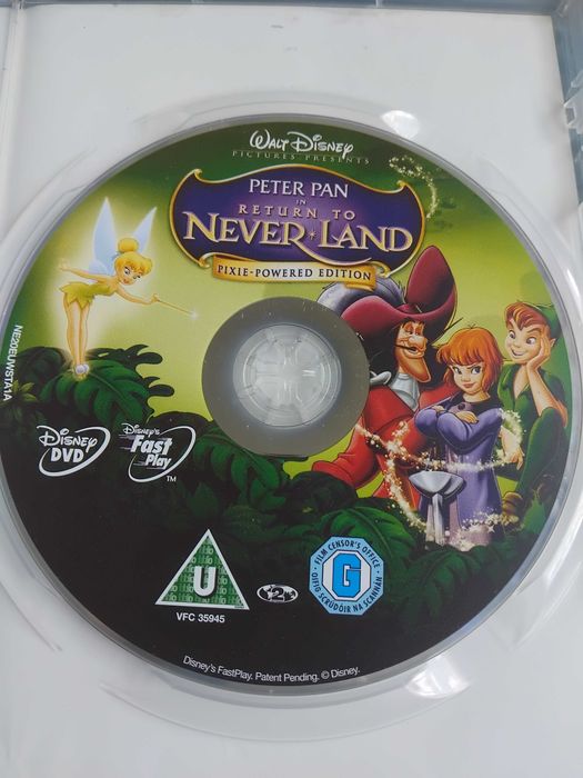 Питър Пан завръщане в Невърленд - оригинален диск анимация Disney