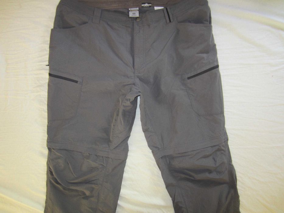 Pantalon Columbia Titanium,  masura 60, fermoar pentru bermude, material subtire ( 70% tactel nylon +30%bumbac), fabr.in Vietnam, stare f. buna-ca noi