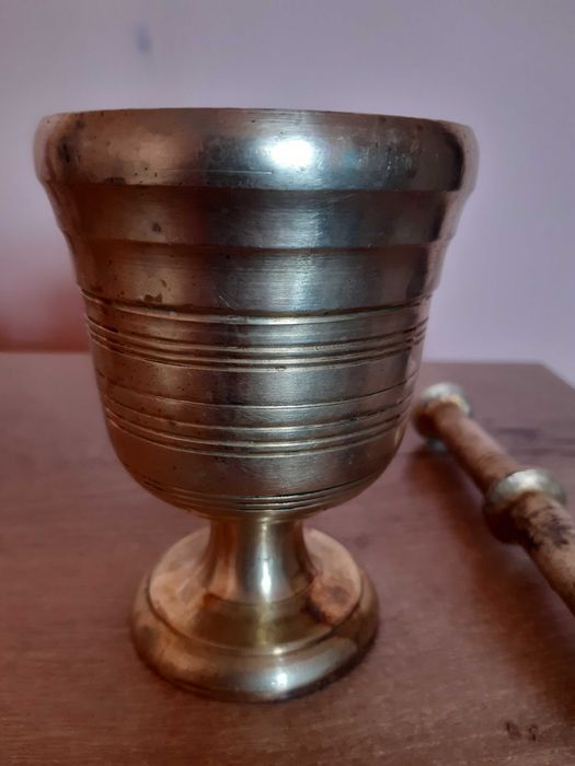 Хаванче с чукало, чист месинг, Бг производство от старите