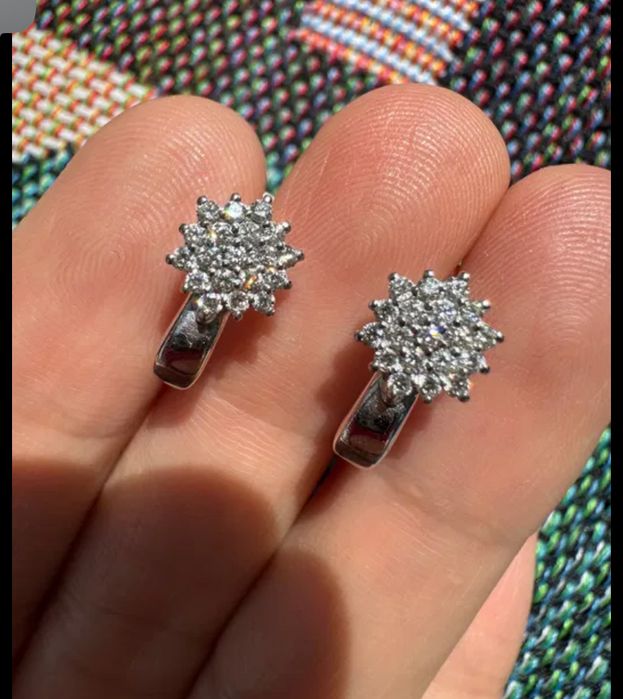 серьги серебро 925 пробо