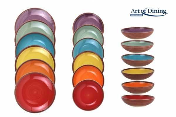 Serviciu de masa ceramica 18 pcs AQUARELLE, ART OF DINING BY HEINNER
