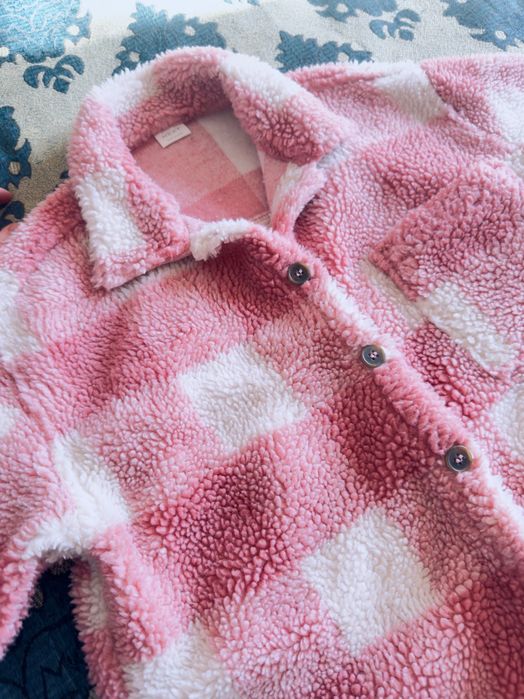 Теплая рубашка NEXT на девочку