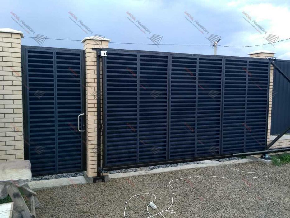 Забор жалюзи металлический