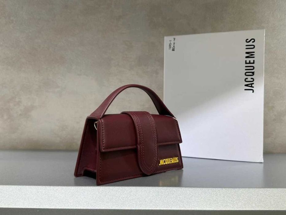 Geanta Jacquemus Le Bambino Roșie - Piele Naturala