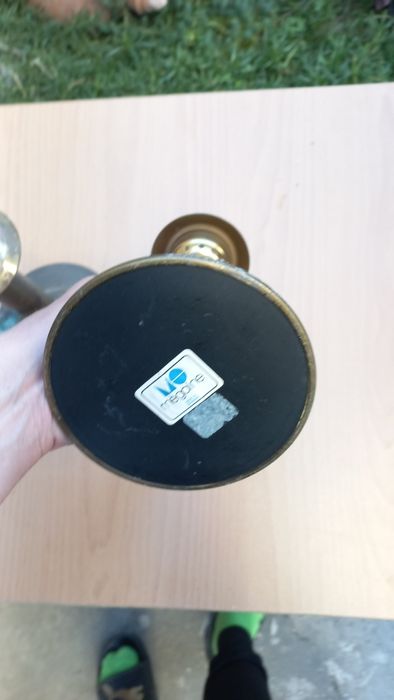 Два свещника от Германия с следи от патина