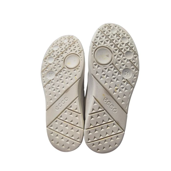 Adidasi 31  ECCO Street Tray K , piele albă, imprimeu șarpe, fete impecabili, purtați o singură dată