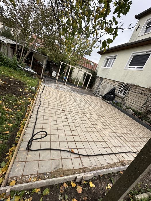 Curti si alei din beton amprentat-Pret  avantajos